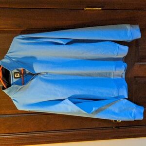 FJ foot joy pullover 1/2 zip gathered waist NWT